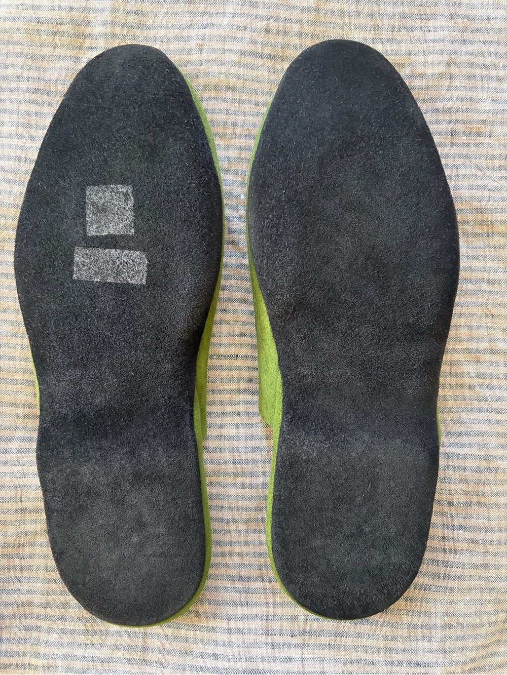 Brand New, never worn Charvet Green Suede Men’s Slip-On Loafers with Pouch - Picture 5 of 6